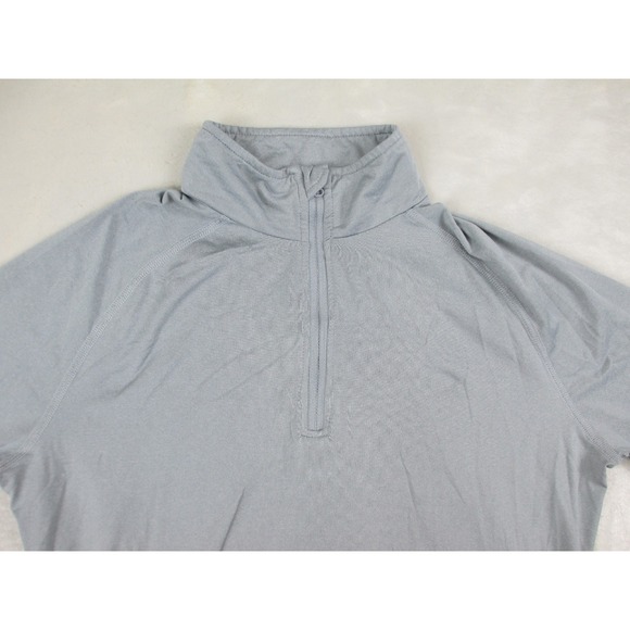 AFTCO Shirt Womens Medium Gray Long Sleeve Lightweight Zip‎ Fishing Ladies - Picture 3 of 11